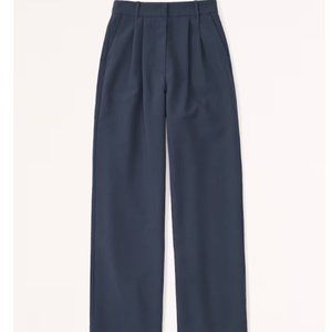 A&F Sloane Tailored Pant - Navy Size 34s/18s